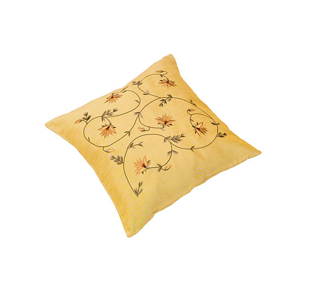 istock Yellow flower cushion isolated 475294470