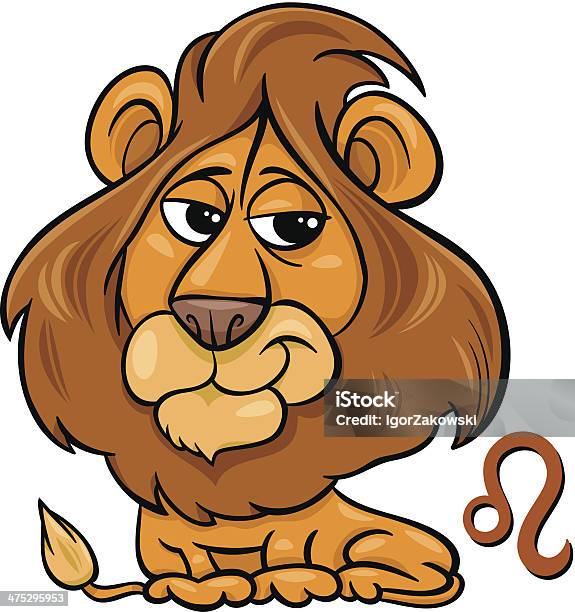 Leo Or The Lion Zodiac Sign Stock Illustration - Download Image Now - Astrology, Astrology Sign, Animal