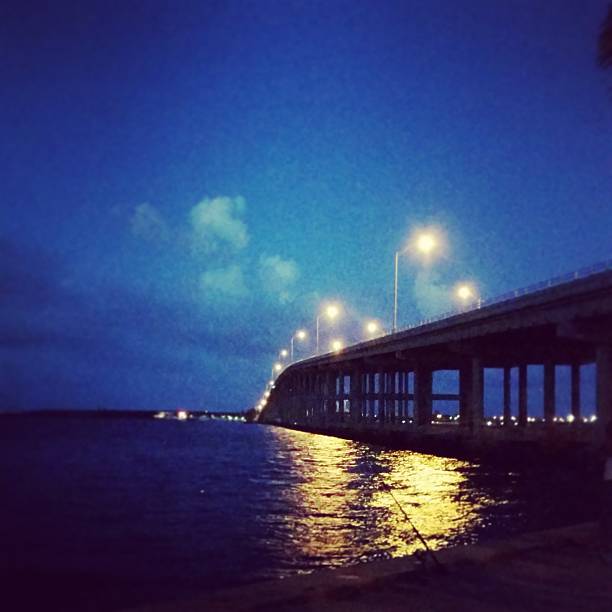 istock Miami Key Biscayne Bridge Rickenbacker Causeway at After Sunset Night 475301862