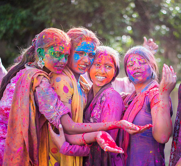 Holi Festival in India stock photo