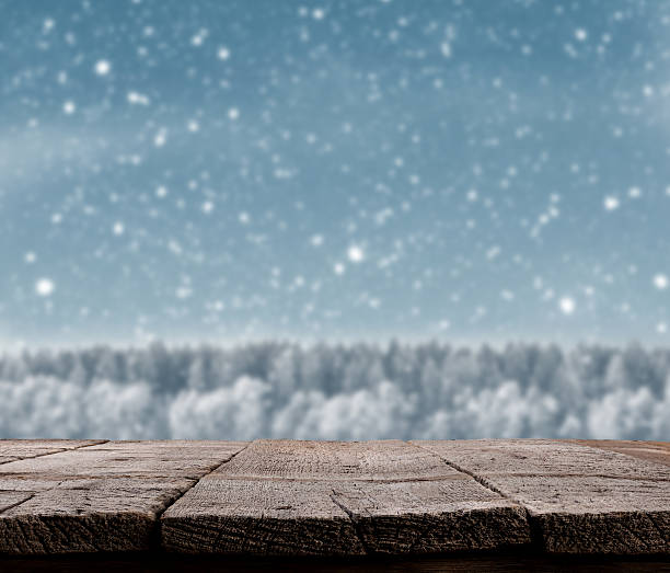 istock Blue Christmas background with trees and snow 475306530