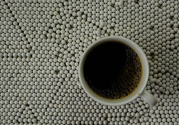istock Top view of a cup of coffee 475308250