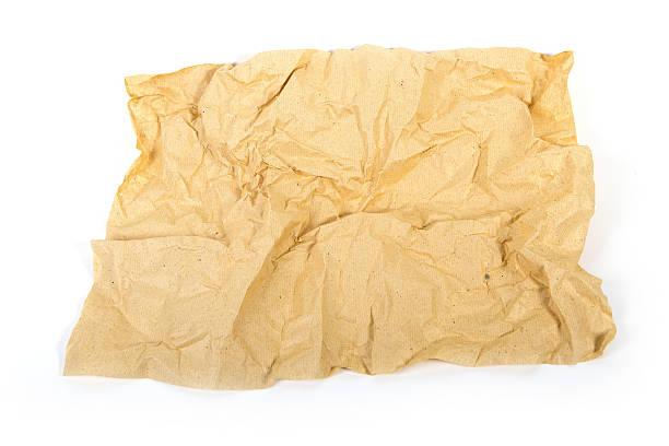istock Old gold crumpled paper texture 475308478