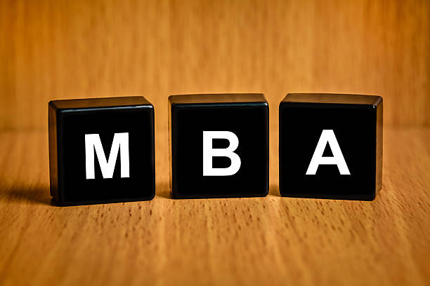 MBA or Master of Business Administration text on block MBA or Master of Business Administration text on black block mba programs stock pictures, royalty-free photos & images