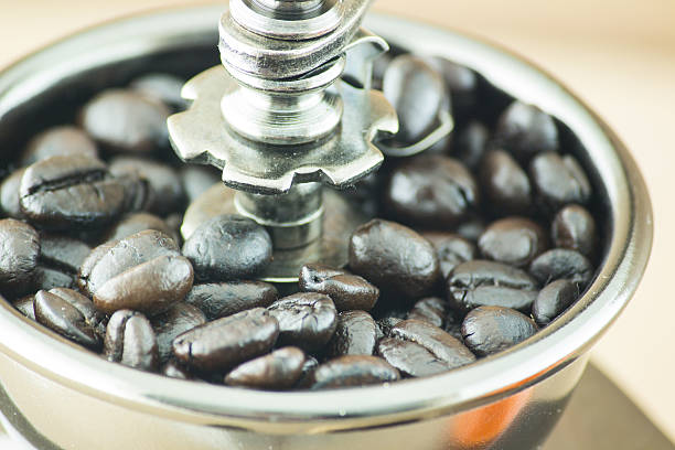 istock Wooden manual coffee grinder 475312084