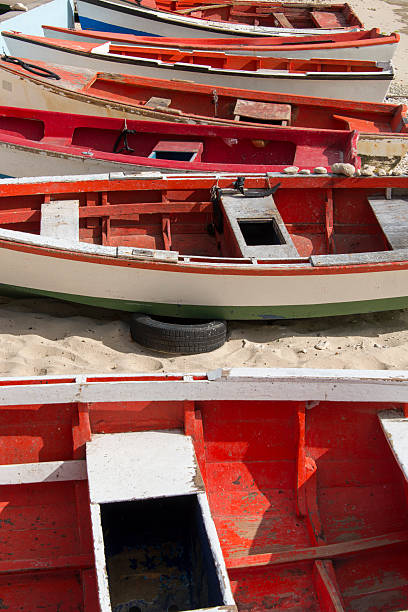istock Red fishing boats 475313164