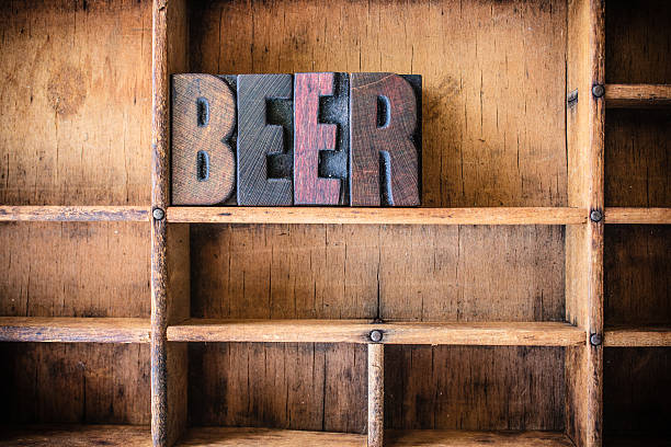 istock Beer Concept Wooden Letterpress Theme 475313348