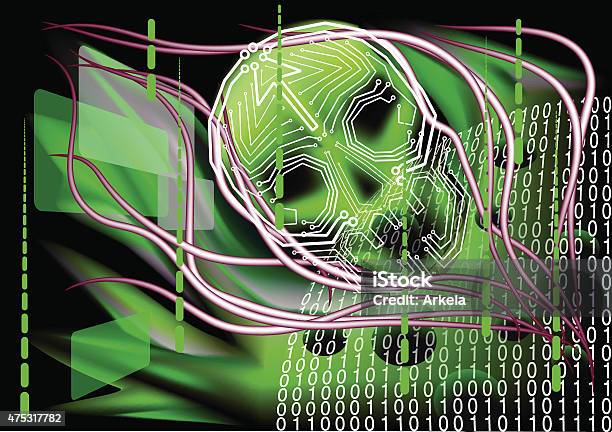 Spoky Computer Scary Technology Stock Illustration - Download Image Now - Computer ...
