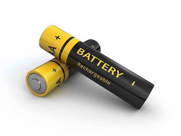 batteries stock photo