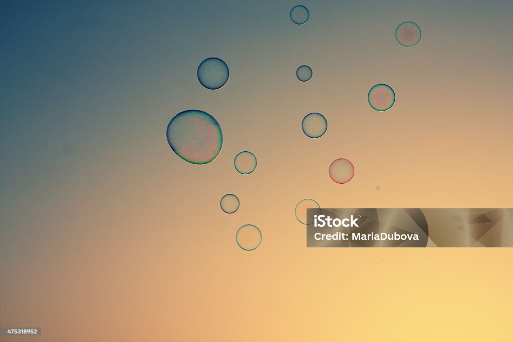 Soap bubbles - Lizenzfrei 2015 Stock-Foto