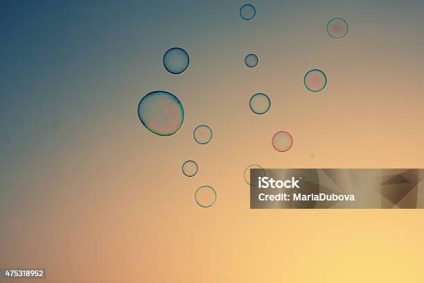 Soap Bubbles Stockfoto und mehr Bilder von 2015 - 2015, Abstrakt, Auf dem Wasser treiben