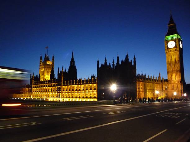 Houses of Parliament, London from Westminster Bridge DSLR shot taken November 2011.  This photo sums up the spirit of London. Incredible history, fast-paced and colourful, always moving. boadicea statue stock pictures, royalty-free photos & images