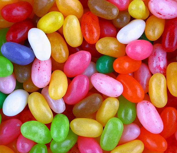 istock Multicolored pile of jelly beans for background 475319985
