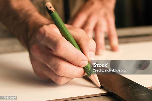 Measure And Mark Stock Photo - Download Image Now - Activity, Adult, Adults Only