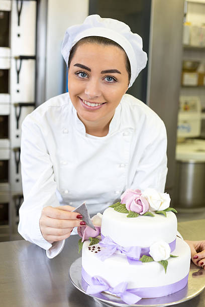 istock Baker decorates a cake with food dye 475332733