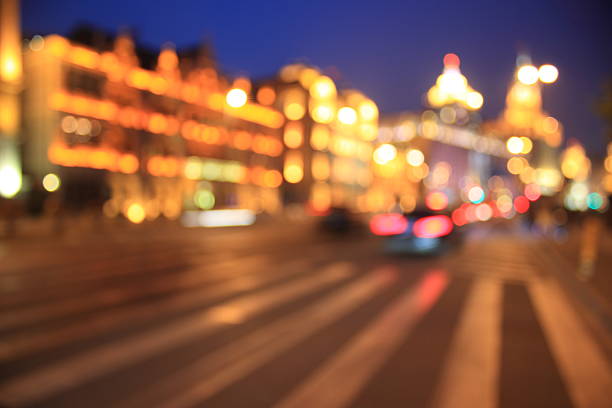 istock Blurry streetlights, Shanghai at night 475341538