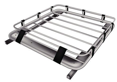 roof rack isolated on a white background