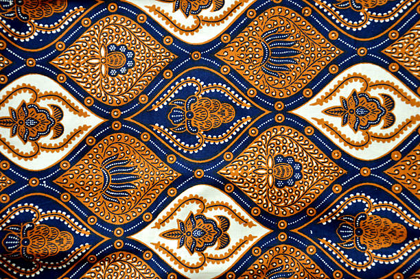 batik detailed patterns of Indonesia batik cloth batik indonesia stock pictures, royalty-free photos & images