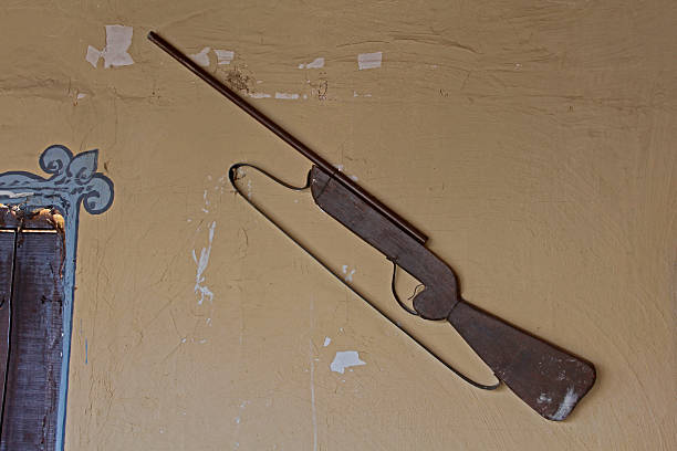 istock vintage hunting air rifles 475354793