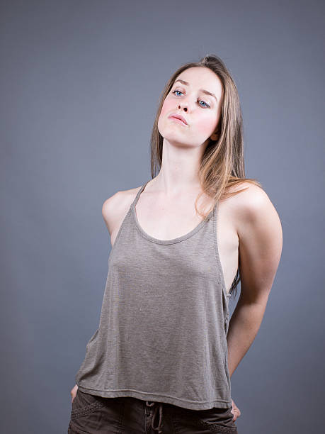istock Slender Caucasian Female Portrait 475357408