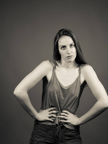 istock Slender Caucasian Female Portrait 475357424