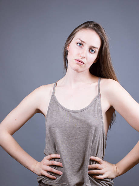 istock Slender Caucasian Female Portrait 475357432