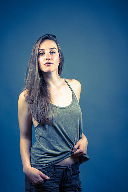 istock Slender Caucasian Female Portrait 475357448