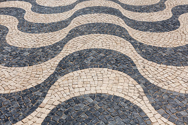 istock Cobblestone hand-made pavement calcada in Lisbon Portugal 475358152