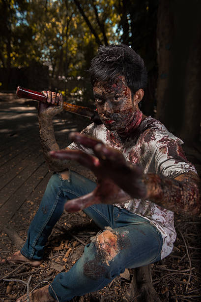 istock zombie in the haunted school 475359878