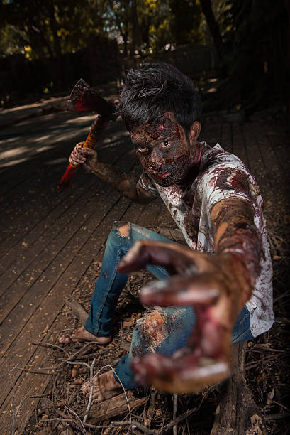 istock zombie in the haunted school 475359944