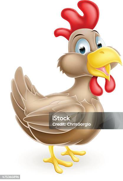 Cartoon Brown Chicken Stock Illustration - Download Image Now - Chicken - Bird, Chicken Meat, 2015