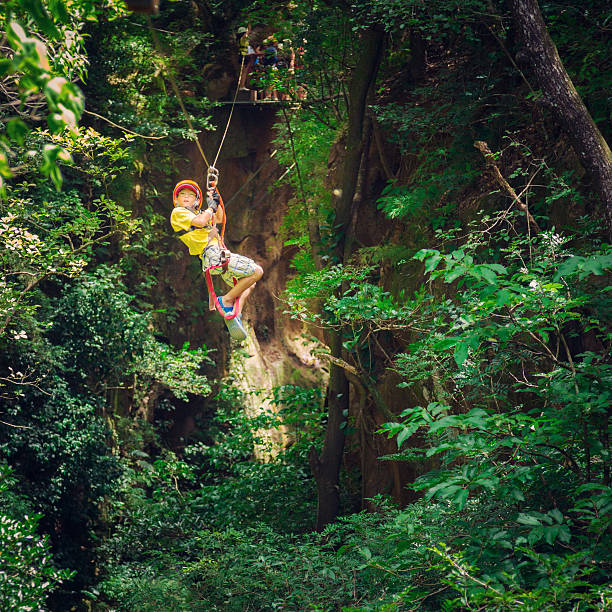 istock kid during a Canopy Tour in Costa Rica 475366638