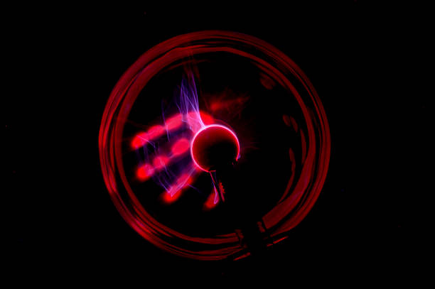 istock Plasma ball with black background texture and backgrounds 475368238