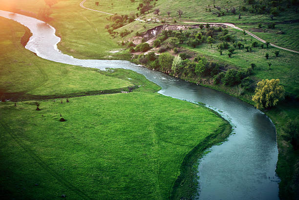 istock River in a beautiful green nature reserve 475368868