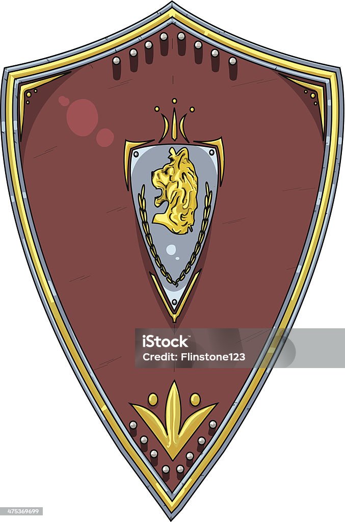 Medieval Shield Vector 4 Stock Illustration - Download Image Now ...