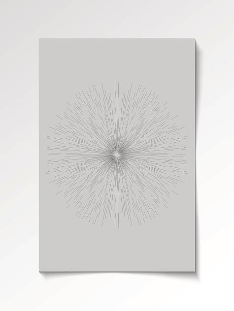 Grey abstract sphere modern flyer design template vector art illustration