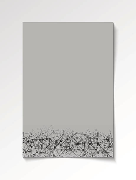 Grey abstract modern brochure design template vector art illustration