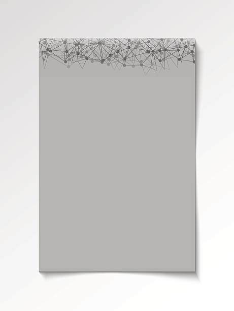 Grey abstract modern flyer vector art illustration