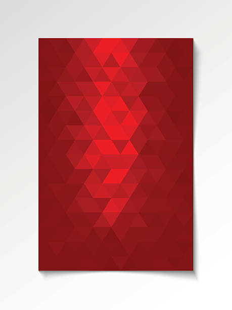 Red abstract modern flyer vector art illustration