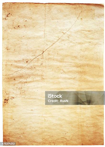 Old Paper Stock Photo - Download Image Now - 2015, Abstract, Antique