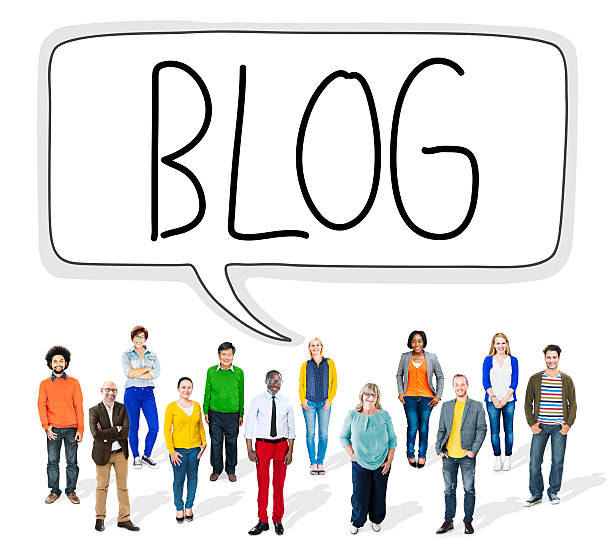 Social Media Connecting Blog Communication Content Concept