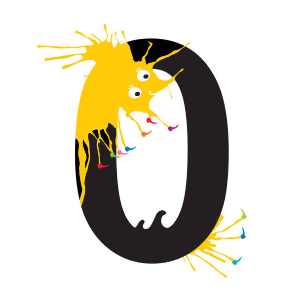istock Illustration of Zero Number with monster. Design numbers set. 475378456