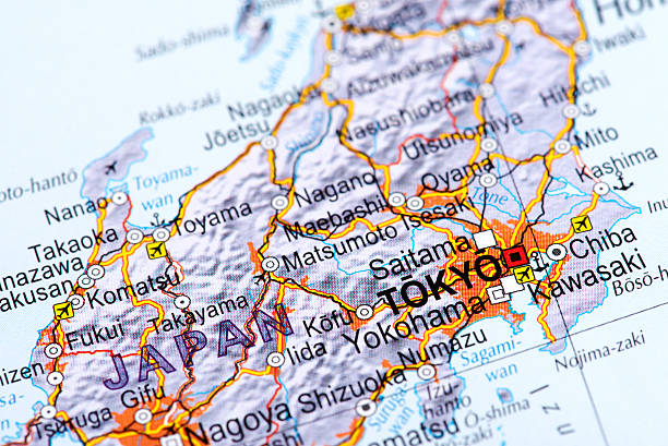 istock Map of Tokyo in Japan 475383052