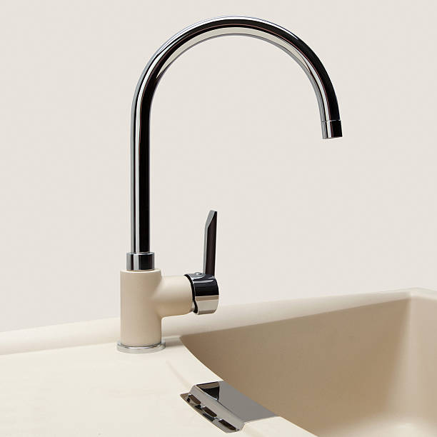 istock Water tap and sink in a modern kitchen 475383641
