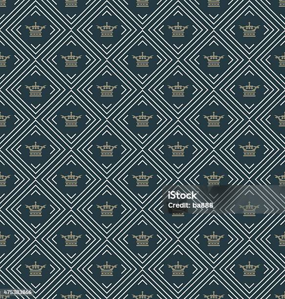 Royal Geometric Patterns Wallpaper Seamless Geometric Pattern Royal Stock Illustration ...