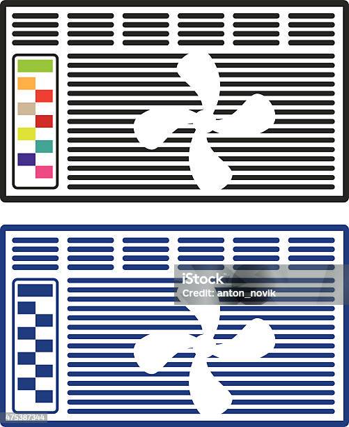 Ilustración de Vector De Aire Acondicionado y más Vectores Libres de Derechos de 2015 - 2015, Aparato de aire acondicionado, Calor