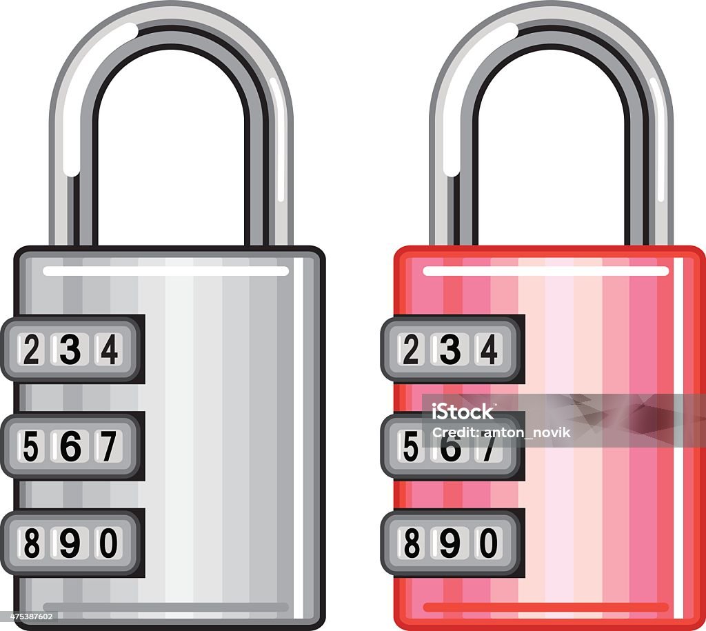 Combination Lock Vector Stock Illustration - Download Image Now - 2015 ...