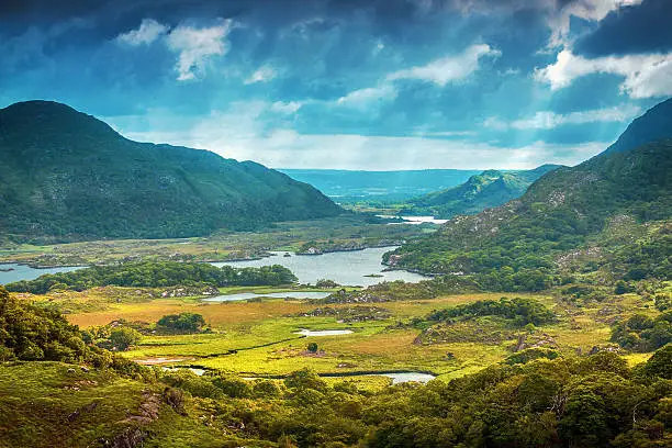 Morning shot about the Ladies View. Ladies View is a scenic point along the N71 portion of the Ring of Kerry, in Killarney National Park, Ireland. The name apparently stems from the admiration of the view given by Queen Victoria's ladies-in-waiting during their 1861 visit.