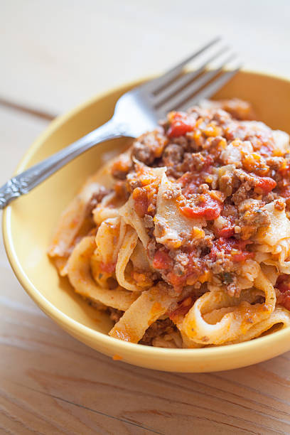 istock Pappardelle With Bolognese Sauce 475390295