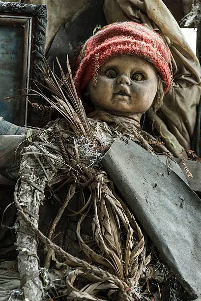 Photo of Abandoned doll in Xochimilco, Mexico